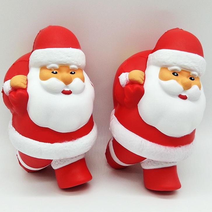 Squishy Lớn JUMBO Hình ông già noel vác túi quà Đồ Chơi Xốp Giảm Stress Hình mềm mịn dễ Thương đàn hồi Cho Bé