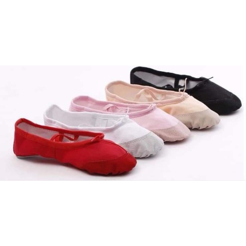 Giày múa bale có bọc mũi da hàng nhập quảng châu , giày tập múa cho bé, giày balet