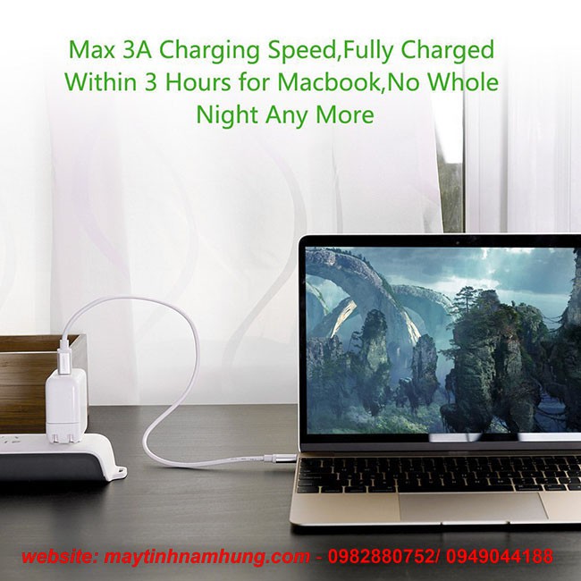 Cáp sạc 2 đầu USB type C dài 1met
