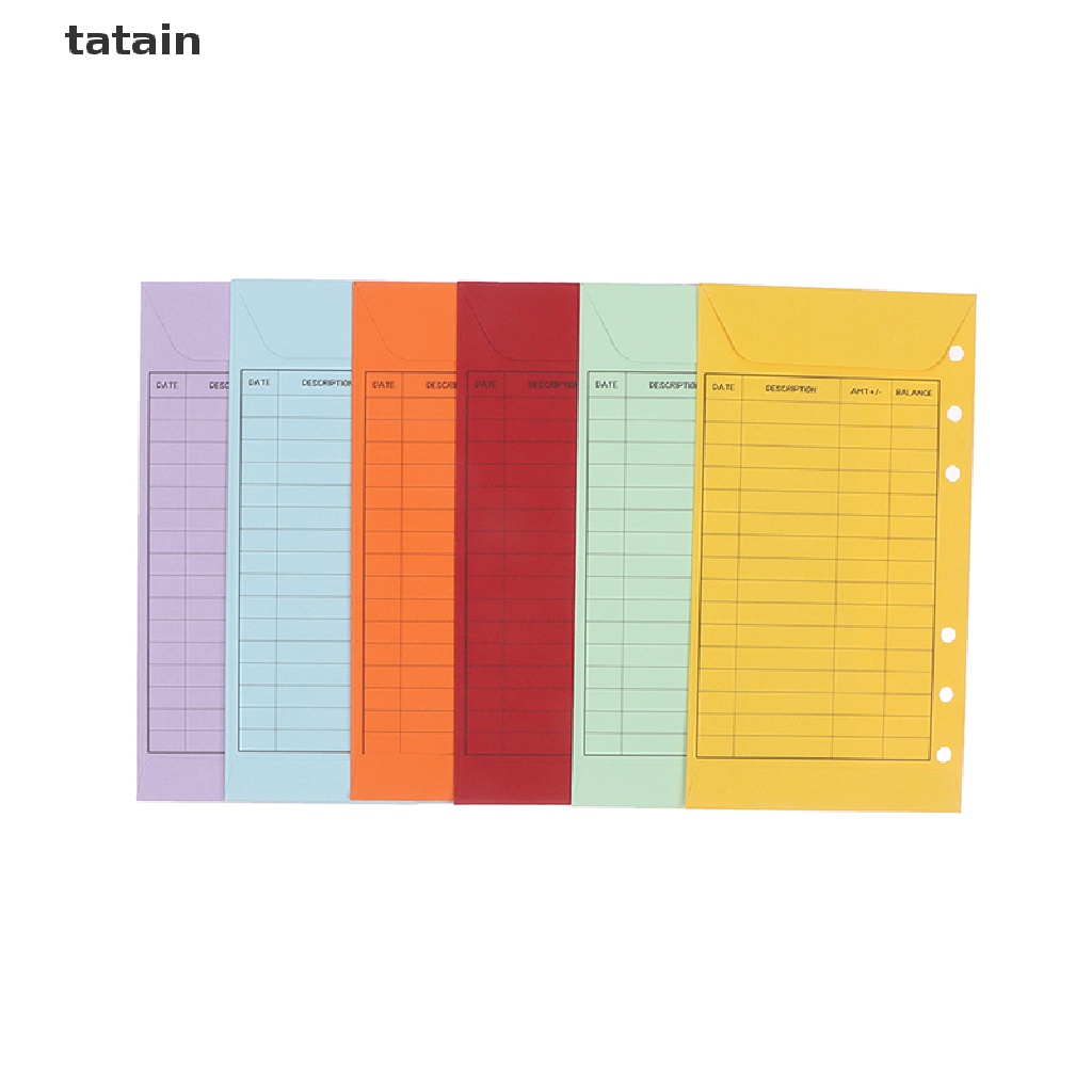 [TAT] 12 Pcs Budget Envelopes Cardstock Cash Envelope System for Money Saving CVX