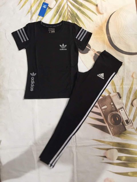 Bộ cộc tay quàn dài adidas