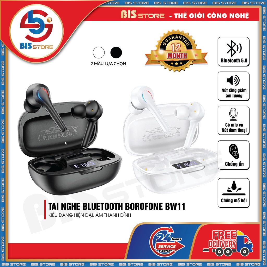 Tai Nghe Bluetooth Borofone BW11 - Kiểu Dáng Hiện Đại, Âm Thanh Đỉnh - Bảo Hành 6 Tháng