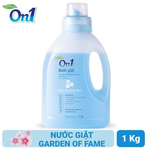 Nước giặt On1 hương Garden of Fame 1Kg - Công thức chuyên dùng cho máy giặt cửa trước