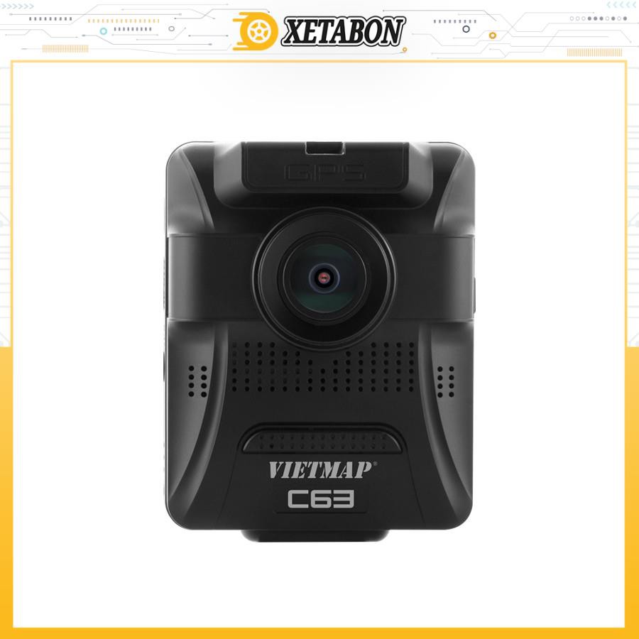 Camera hành trình VietMap C63 Ghi Hình Cùng Lúc Trước &amp; Trong xe, Cảnh Báo Giao Thông Bằng Giọng Nói + Thẻ 32GB