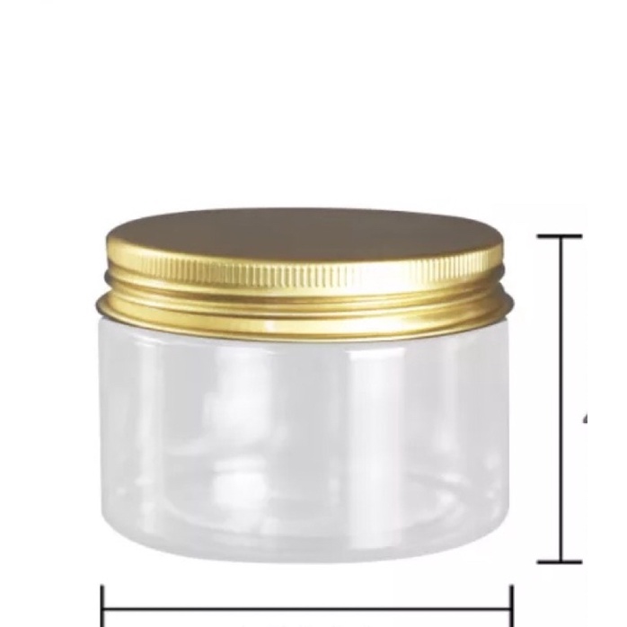 HỦ NHỰA NẮP VÀNG / BẠC ( Đủ kích cỡ) - Hủ Pet Trong suốt nắp nhôm thiếc 50g/ 100g/ 200g/ 250g/ 300g/ 500g/ 750g/ 1kg