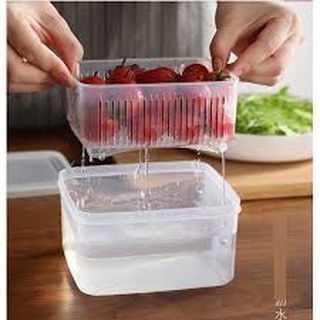Hộp đựng thực phẩm 2 lớp trong lò vi sóng Nakaya 1,1L Nhật Bản