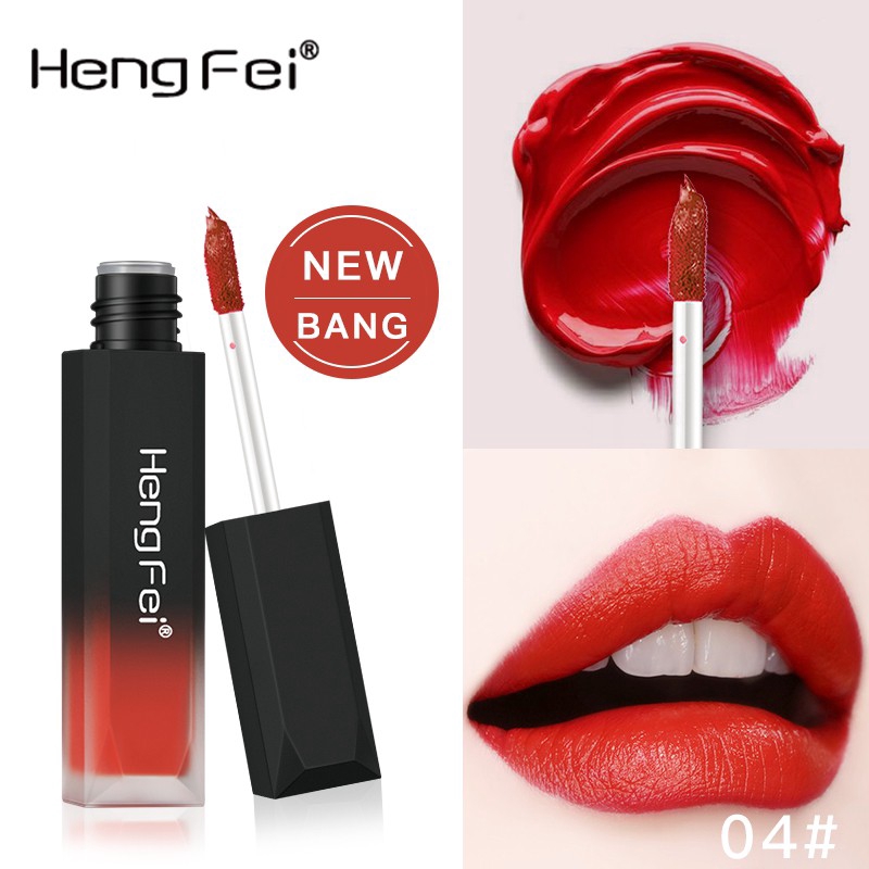 HengFei matte velvet lip gloss in 6 colors 30g