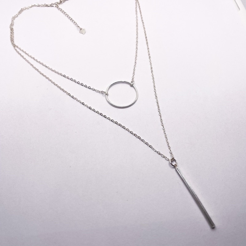 Dây chuyền đôi bạc 925 chuẩn style trẻ trung Míya Jewellery