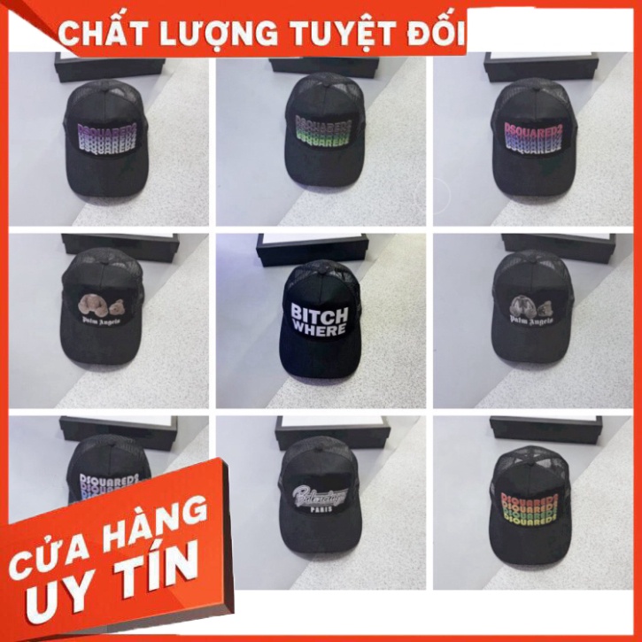 ⚡ Mũ Bitch Where Phối Lưới - Mũ DSQ In Chữ Nhiều Màu - Nón Lưỡi Trai Gáy Lướt From Chuẩn - Mũ Đôi Nam Nữ -