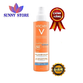 Xịt chống nắng Vichy Pháp mẫu mới, xịt chống nắng SPF50 lâu trôi, chống nắng cực đỉnh