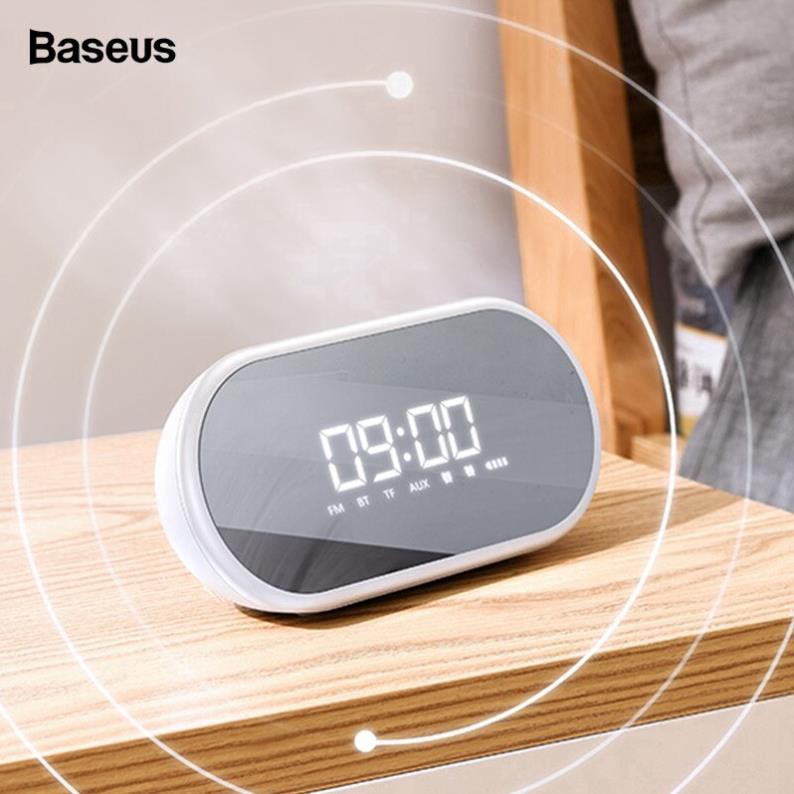 Loa Bluetooth Baseus Không Dây Kiêm Đồng Hồ Báo Thức