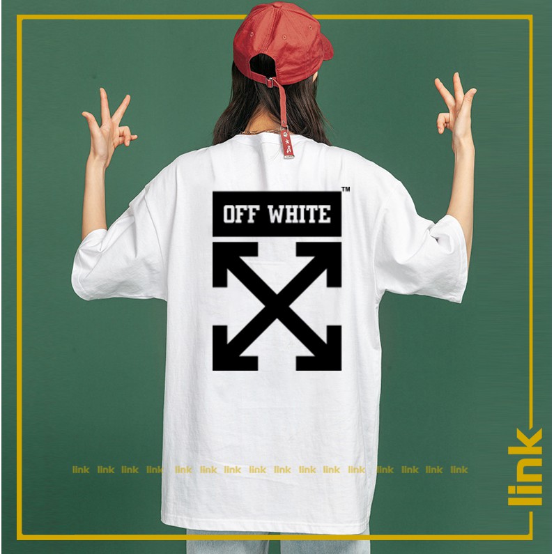 Áo thun nữ OFF WHITE sắc nét chất mát mềm mịn tay lỡ unisex ( Đen, Trắng )