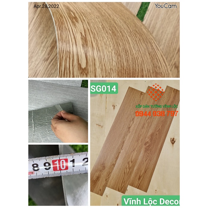 Sàn Nhựa Giả Gỗ, Có Sẵng Keo Tự Dán, Tự Thi Công Dễ Dàng