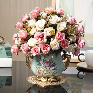 Bình sứ hoa vải sang đẹp