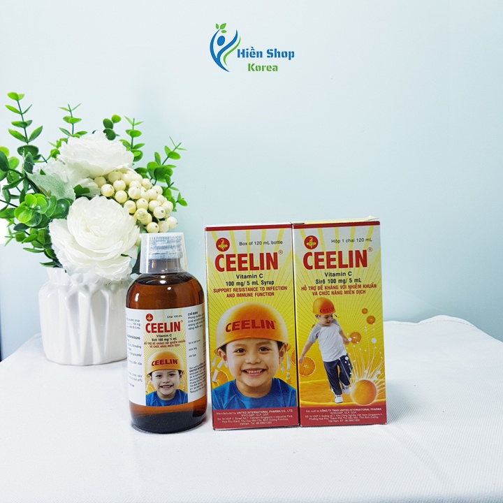 Ceelin Siro Vitamin C tăng sức đề kháng với nhiễm khuẩn và chức năng miễn dịch cho bé