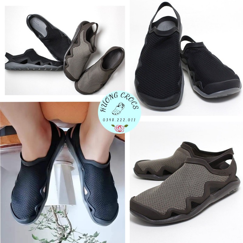 Giày sandal Wave lưới, giày lười vải, bám sàn, chống hôi chân cho nam