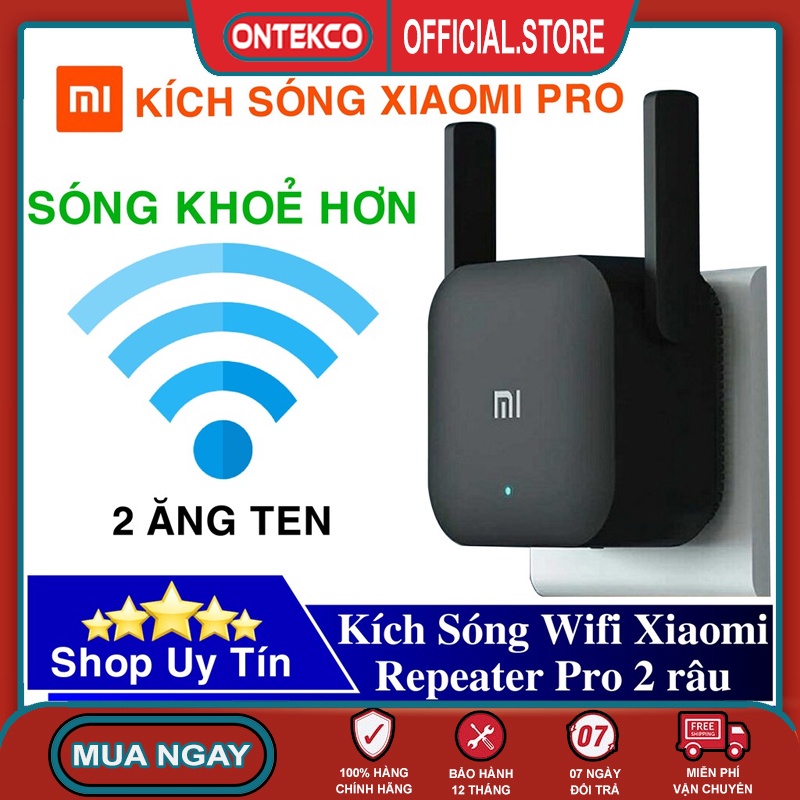 Kích sóng Xiaomi wifi,Mở rộng sóng Wifi, Tăng cường mạng Wifi -R03- Mi WiFi Repeater Pro -Range Extender