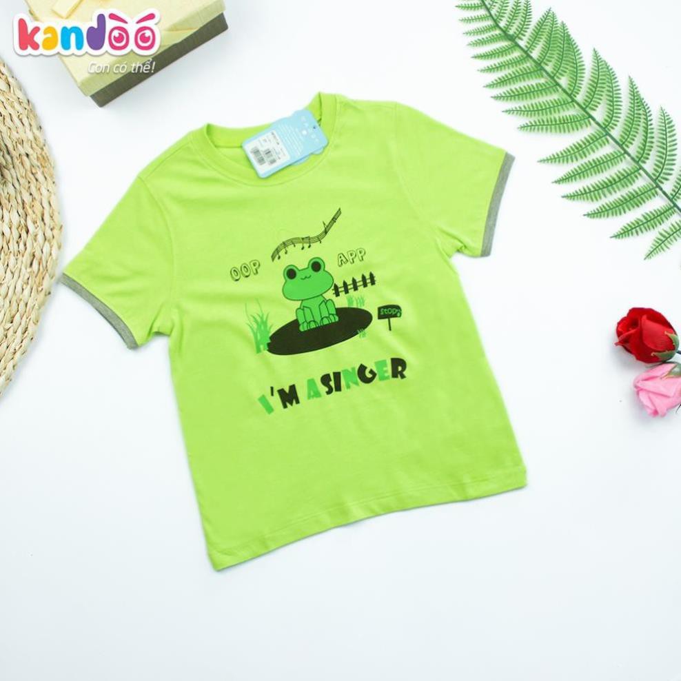 [gốc 125k] Áo t shirt bé trai kandoo DBTS1727 cotton, size 2.4.6 tuổi