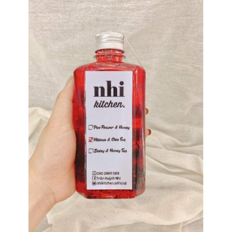 [Kho sỉ]  Combo 10 chai nhựa dẹp vuông nắp nhôm 330ml