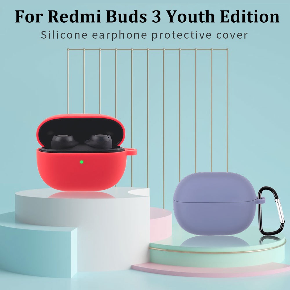 Vỏ Bảo Vệ Hộp Sạc Tai Nghe Xiaomi Redmi Buds 3 Lite Redmi Buds 3 Lite Bằng Silicon Chất Lượng Cao