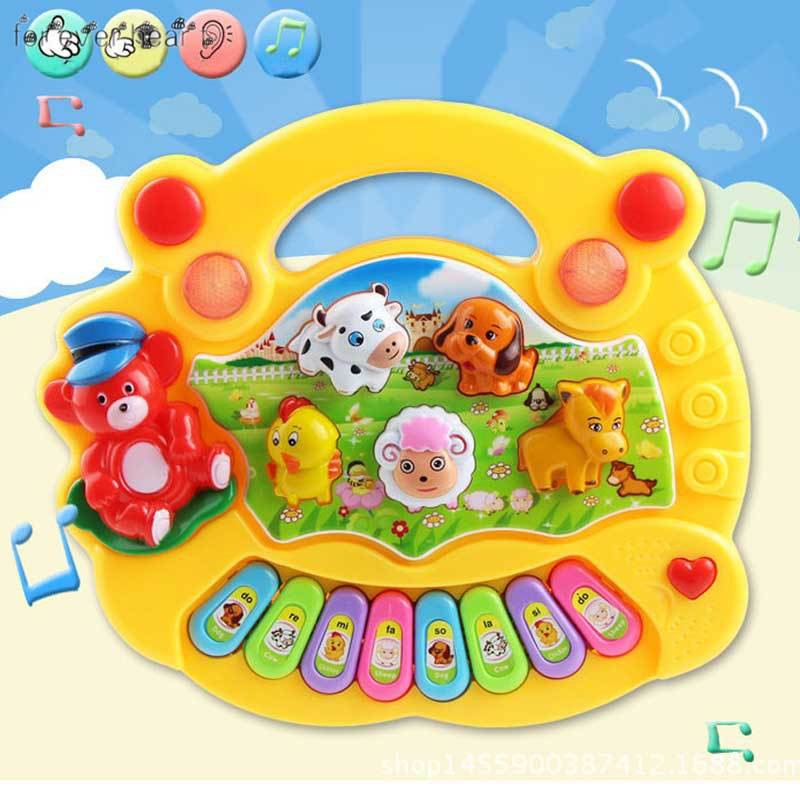 ♬♪♬ Baby Kids Musical Educational Piano Animal Farm Developmental Music Toys for Children Gift