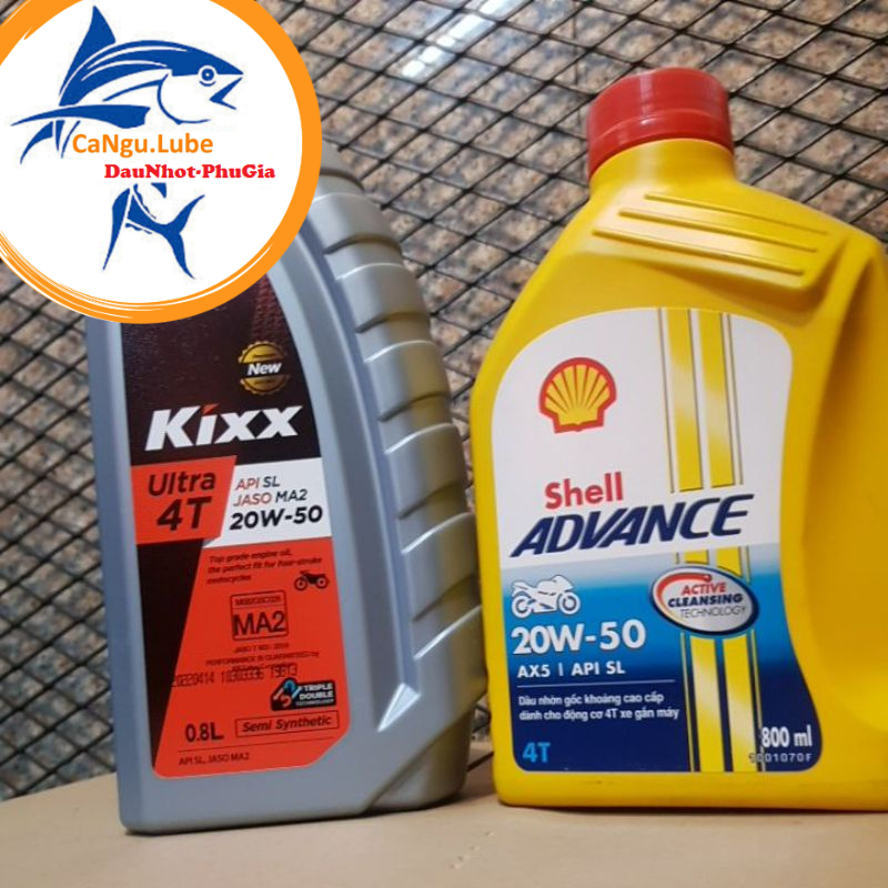 [DauNhot-PhuGia]Nhớt shell đỏ 20W50 chai 800ml, nhớt shell AX5 20w50 kết hợp nhớt kixx 20W50 thương nhiệu giá rẻ từ HQ