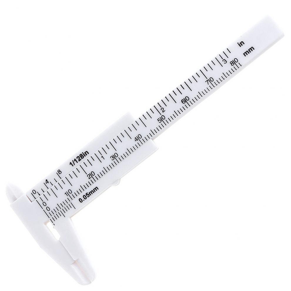 Thước Kẹp Vernier Caliper Bằng Nhựa Màu Trắng (0-80Mm) HP Electrical