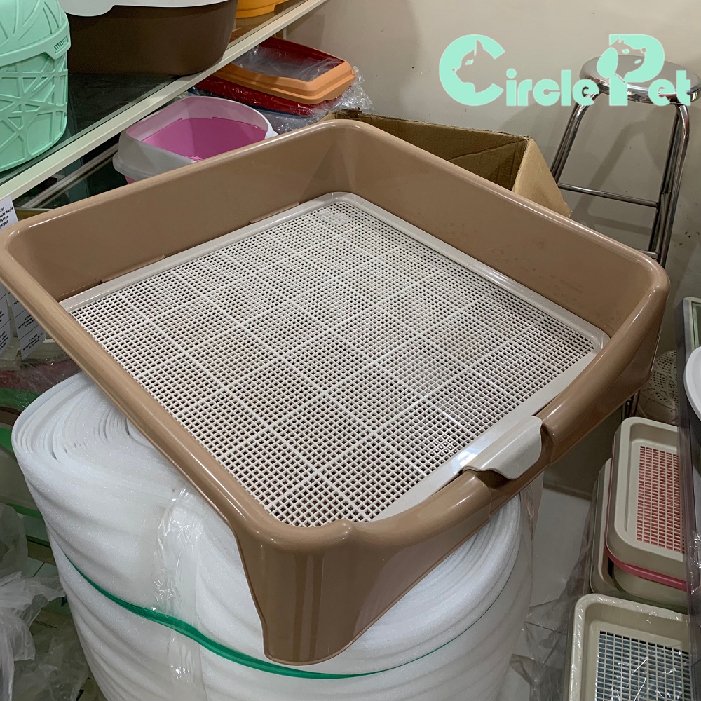 Khay Vệ Sinh Cho Chó Pian Pian Dạng Lưới Chất Liệu Nhựa Cao Cấp 63 x 65 x 15 cm - Circle Pet