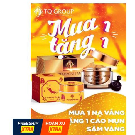 Mặt nạ vàng từ tính 24k tặng cao sâm mụn vàng