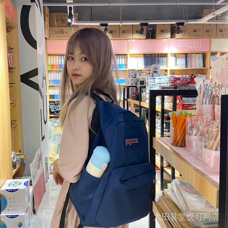 JANSPORT Ba Lô Du Lịch / Đi Học Chính Hãng Chống Thấm Nước Phong Cách Thời Trang Dành Cho Nam Và Nữ AWQG