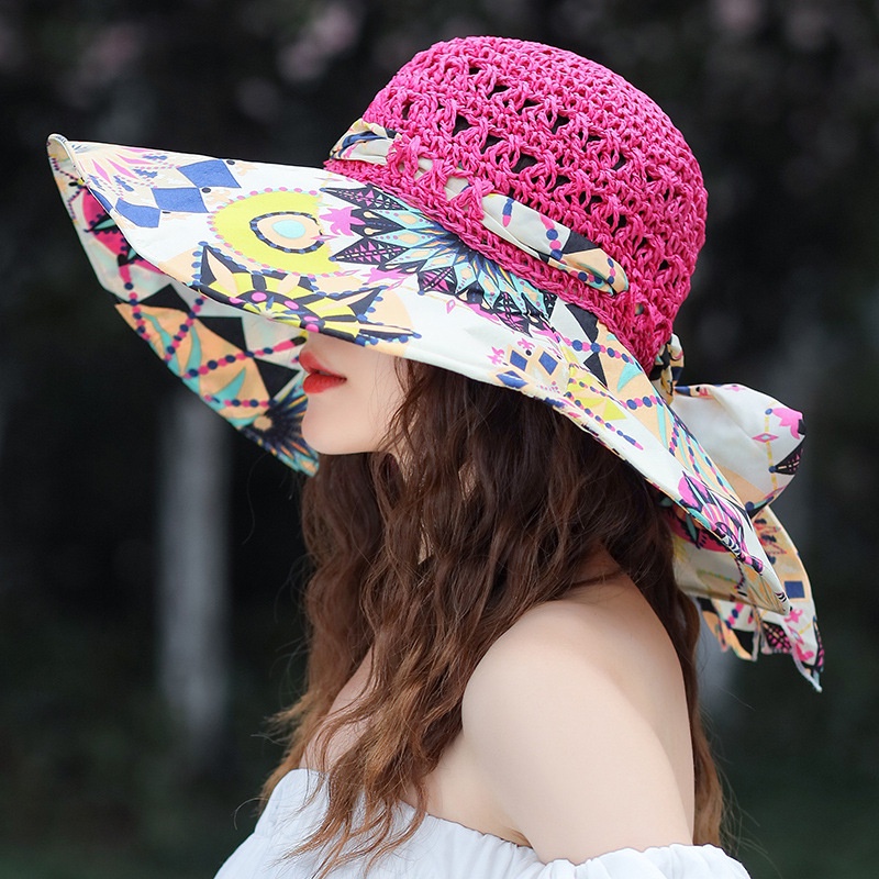 Mũ Vành Rộng Chống Nắng Chống Tia Uv Thời Trang Cho Nữ