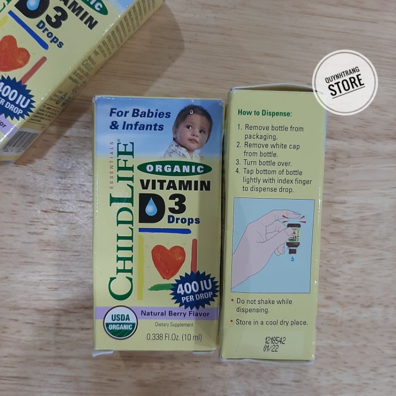 Vitamin D3 Drops ChildLife cho bé