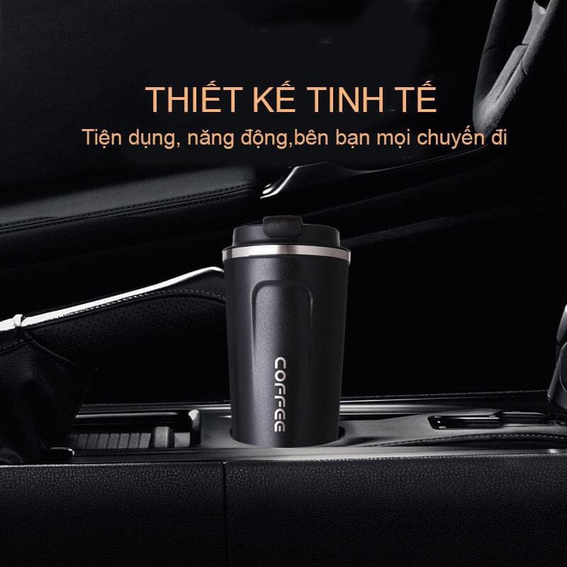 Cốc giữ nhiệt, ly giữ nhiệt 8-10h Coffee Holic inox 304 dung tích 380-510ml