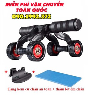 Con lăn tập bụng - con lăn - con lăn tập cơ bụng 4 bánh