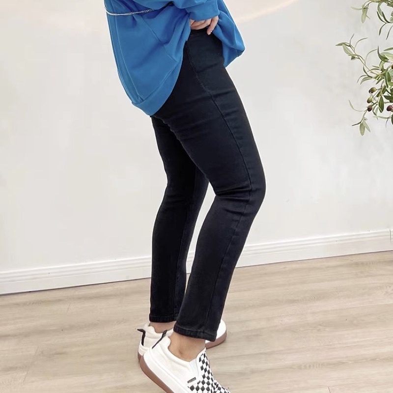 Quần jean đen dài bigsize basic