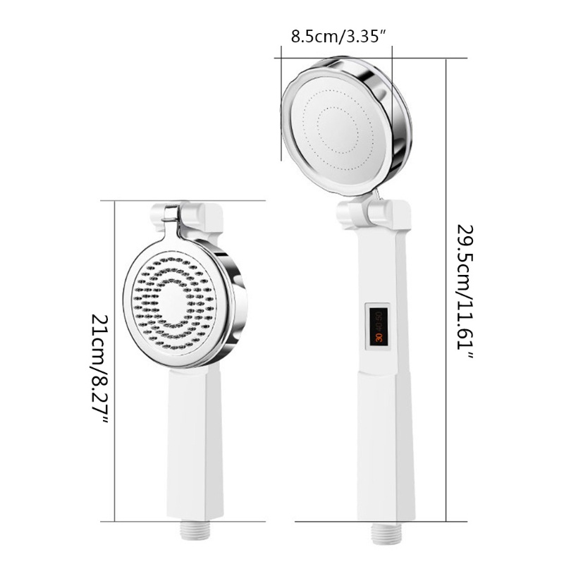 Vòi Hoa Sen Áp Suất Cao 90 Độ Màn Hình Hiển Thị Nhiệt Độ Nước