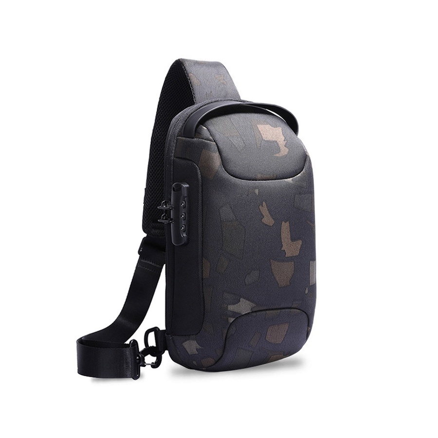 Túi đeo chéo nam cao cấp, Túi Đeo Chéo Nam Có Cổng Sạc Usb Tiện Lợi, túi đeo chéo nam đẹp