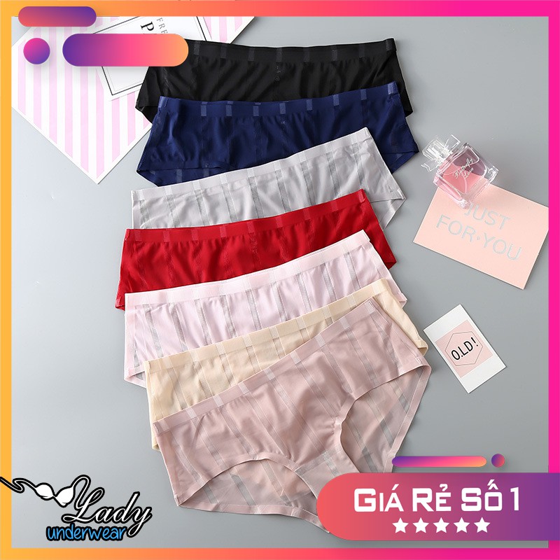 Quần Lót Nữ Thun Lạnh Sexy, Quần Chip Nữ Không Viền Free Size 40-50Kg