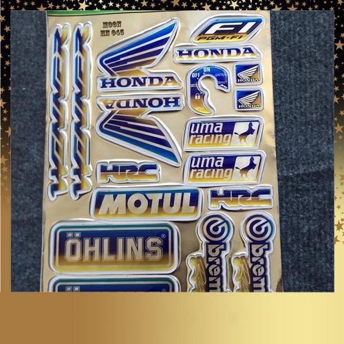 [CỰC RẺ] BỘ TEM LOGO DẬP NỔI XE WINNER TITAN 7 MÀU SẮC NÉT