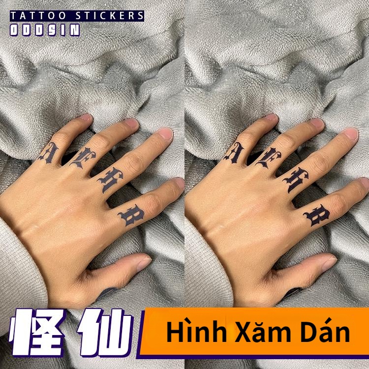【SIYA Magic Tattoo】Hình Xăm 15 Ngày Chữ Cái Và Dòng Chống Nước 15CM*11CM