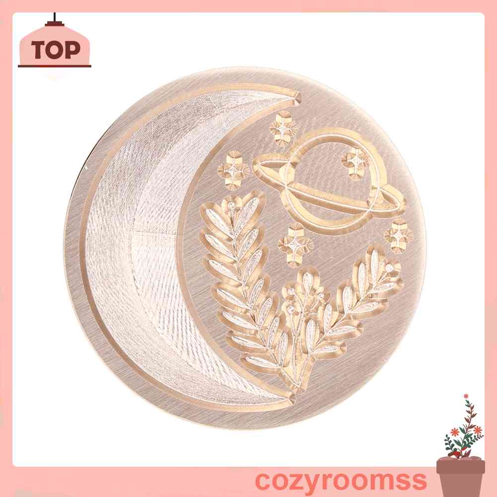 Đầu Đóng Dấu Sáp Tròn Hình Mặt Trăng/Ngôi Sao Dùng Đóng Dấu Thiệp Cưới