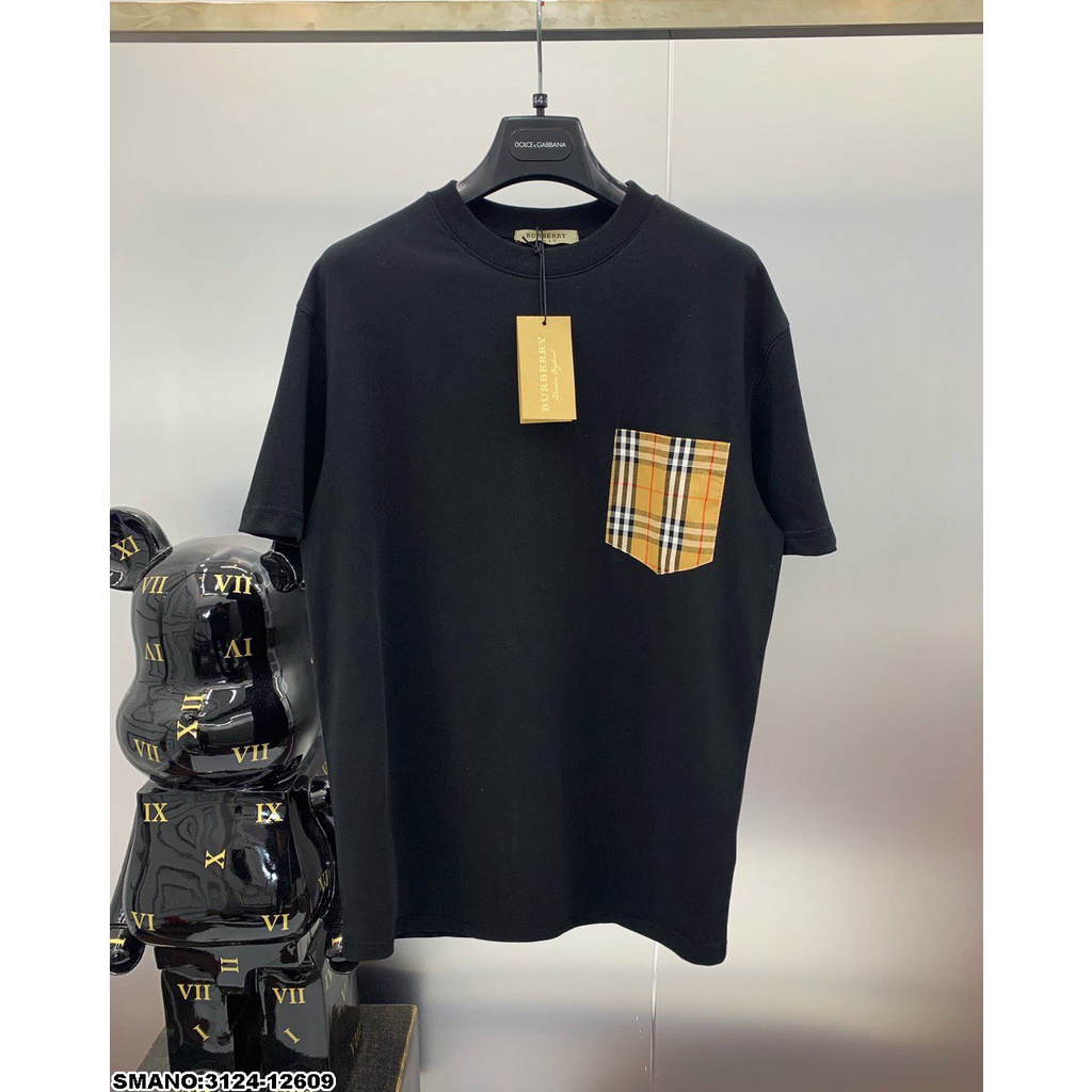Áo Phông Nam BBR Họa Tiết Túi Trước Ngực Trẻ Trung - Áo Thun Nam BBR Họa Tiết Túi Chất Cotton Mát Mịn DT FASHION MENWEAR