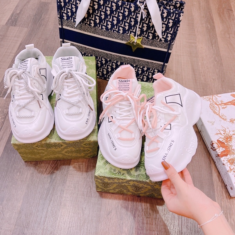 Giày thể thao sneaker độn 5 phân phong cách hàn quốc[HÌNH THẬT+Full hộp+tặng quà]