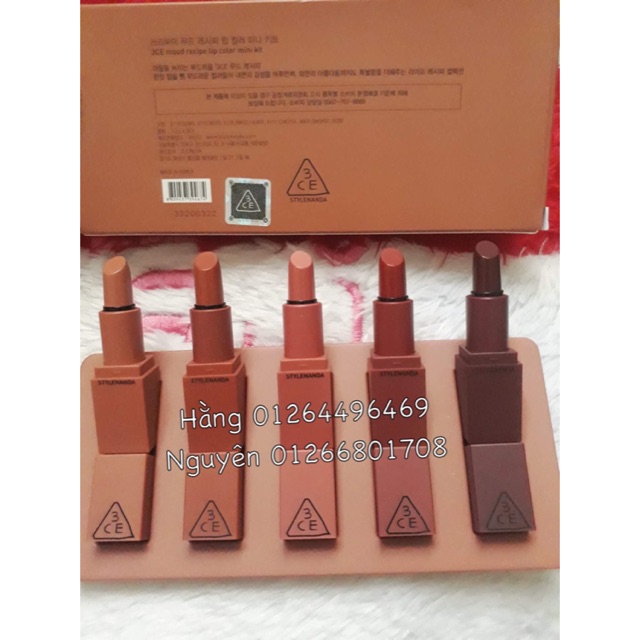 Combo 8 Set 3CE mood mini kit