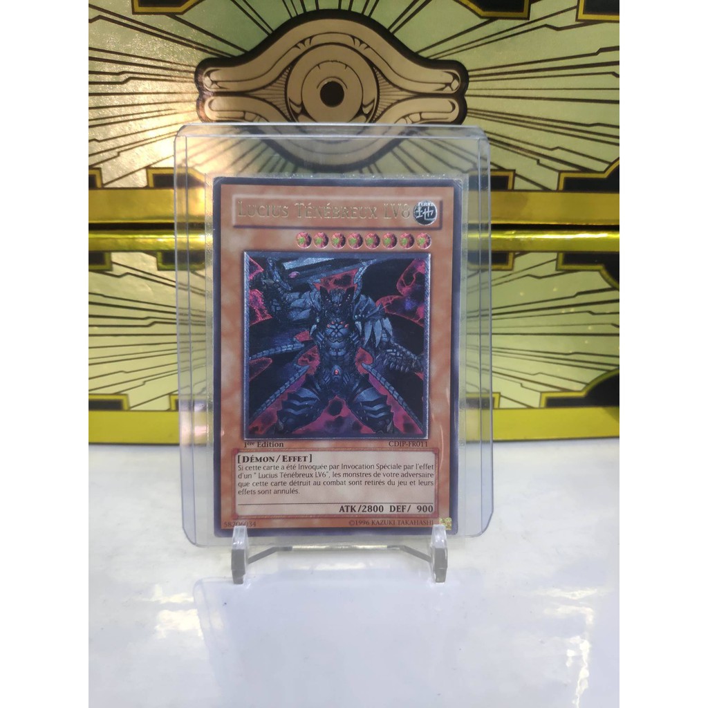 [ Dưa Hấu Yugioh ] Tiếng Pháp - Lá bài thẻ bài Dark Lucius LV8 - Ultimate Rare 1st Edition - Tặng bọc bài nhựa bảo quản