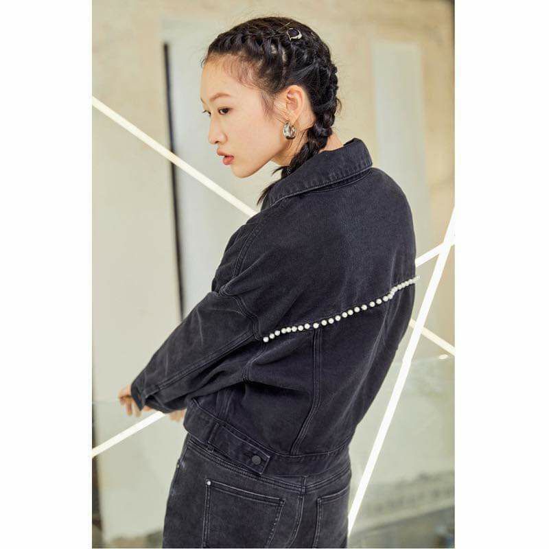 Áo jean đen Ve.ro moda xịn sò