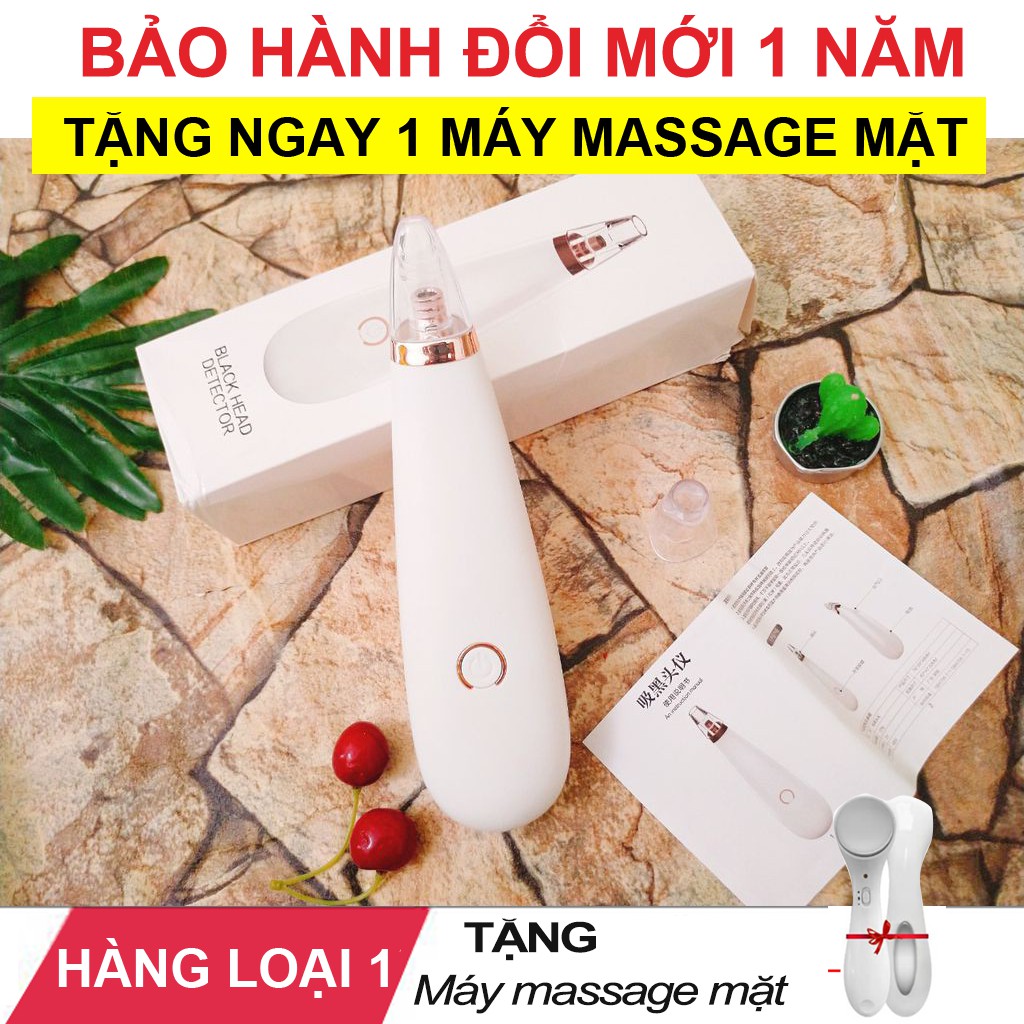 ( Hàng Loại 1 ) Máy Hút Mụn Mini Cầm Tay - Tặng Máy Massage Mặt