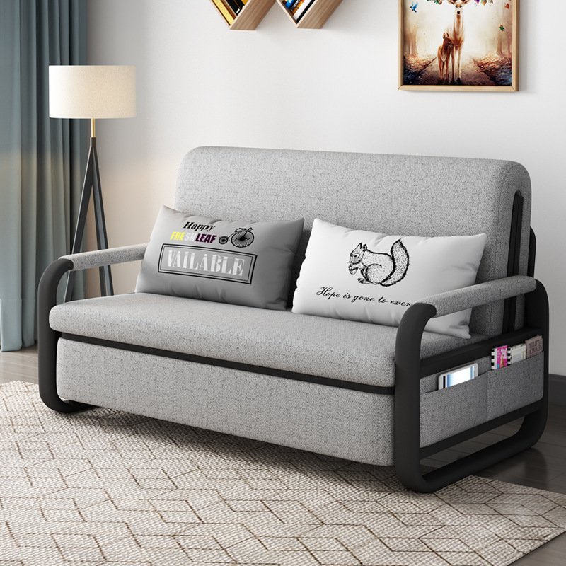 Giường thông minh gấp gọn thành ghế, Ghế sofa đa chức năng không có hộc đựng đồ[ Tặng kèm 2 gối ]. KT: 1m3 x 1m9