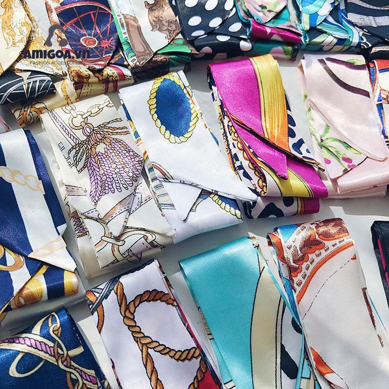 Khăn Choàng Lụa Trang Trí Túi Xách Nữ WJ1033