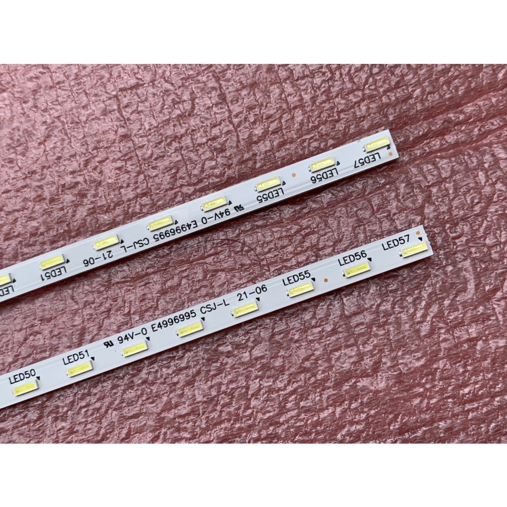 THANH LED TIVI SONY 49W750D 49WD751 HÀNG MỚI 100% BỘ 2 THANH, MỖI THANH 57 BÓNG 3V, DÀI 53,3cm STA490A34-REV03-57LED-RL-